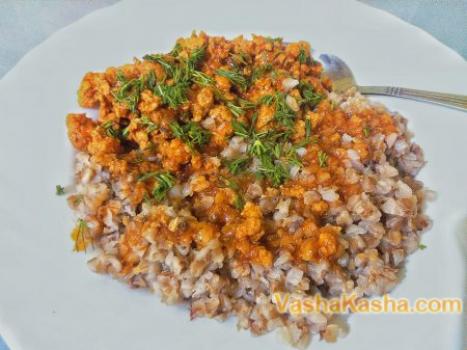 Buckwheat with minced meat - recipes with photos